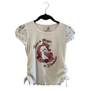 Lily Bleu Girl's 'There is Magic in Kindness' Sparkle Unicorn Shirt, NWOT